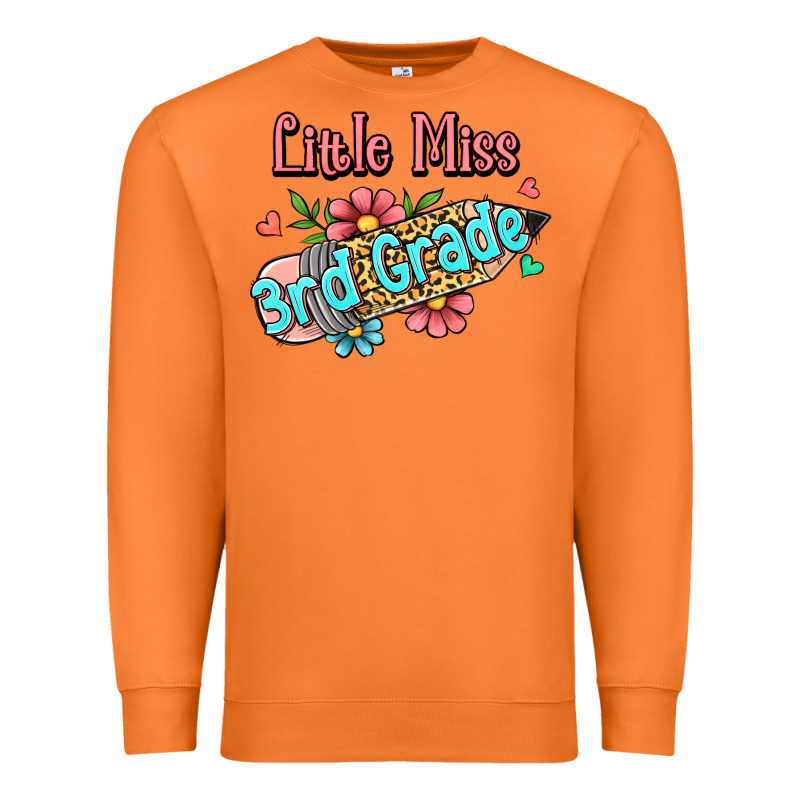 Little Miss Third Grade Premium Sweatshirt by RanaPortraitStore | Teevron