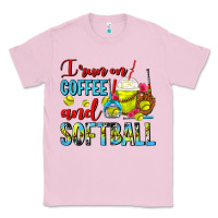 Bubblegum Pink I Run On Coffee And Softball Frappe Classic Tee - FaDigitalArtStudio