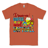 Copper I Run On Coffee And Softball Frappe Classic Tee - FaDigitalArtStudio