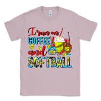 Lilac I Run On Coffee And Softball Frappe Classic Tee - FaDigitalArtStudio