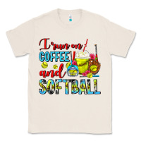 Natural I Run On Coffee And Softball Frappe Classic Tee - FaDigitalArtStudio