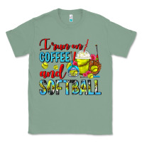 Sage I Run On Coffee And Softball Frappe Classic Tee - FaDigitalArtStudio