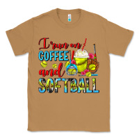 Toasted Coconut I Run On Coffee And Softball Frappe Classic Tee - FaDigitalArtStudio