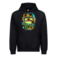 Black Alabama Map Sunflower Cactus Serape Urban Hoodie - RanaPortraitStore