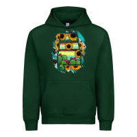 Forest Green Alabama Map Sunflower Cactus Serape Urban Hoodie - RanaPortraitStore