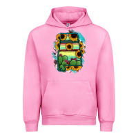 Fuchsia Pink Alabama Map Sunflower Cactus Serape Urban Hoodie - RanaPortraitStore