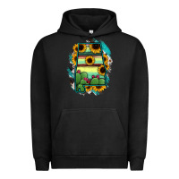 Pigment Black Alabama Map Sunflower Cactus Serape Urban Hoodie - RanaPortraitStore