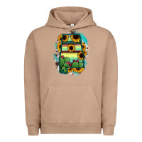 Pigment Burro Alabama Map Sunflower Cactus Serape Urban Hoodie - RanaPortraitStore