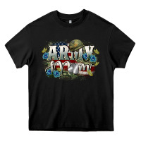 Black Army mom Mother's Day Heavy Core Tee - FaDigitalArtStudio