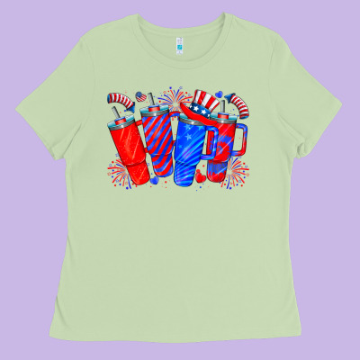 American Obsessive Cup Ladies Tee Designed By Cowhidedigitalart