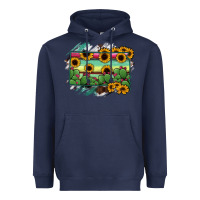 Navy south Dakota State Map Heavyweight Hoodie - RanaPortraitStore