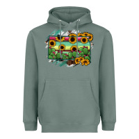 Sage south Dakota State Map Heavyweight Hoodie - RanaPortraitStore