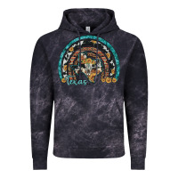 Cloud Black texas map sunflower leopard cowhide aztec turquoise gemstone rainbow Vintage Hoodie - Artiststas