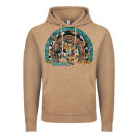 Vintage Coffee texas map sunflower leopard cowhide aztec turquoise gemstone rainbow Vintage Hoodie - Artiststas