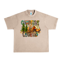 French Oak Campfire Legend Urban Heavy Tee - CowhideDigitalArt