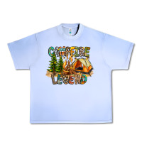 Grape Ice Campfire Legend Urban Heavy Tee - CowhideDigitalArt