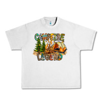Lunar Rock Campfire Legend Urban Heavy Tee - CowhideDigitalArt
