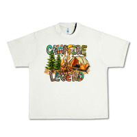 Pistachio Campfire Legend Urban Heavy Tee - CowhideDigitalArt