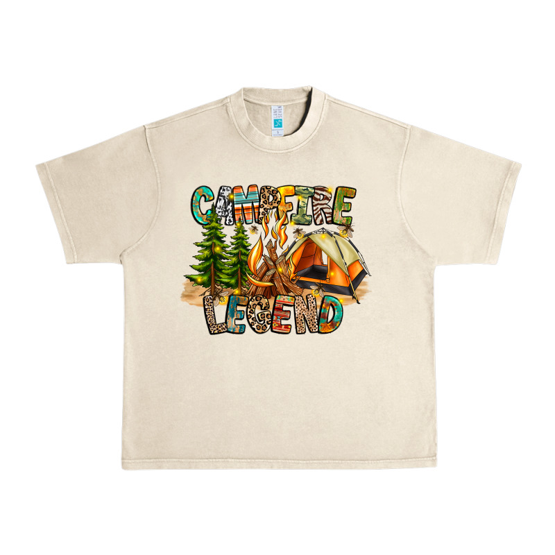 Campfire Legend Urban Heavy Tee by CowhideDigitalArt | Teevron