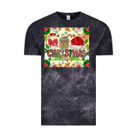 Cloud Black Christmas Vibes Vintage Tee - CowhideDigitalArt