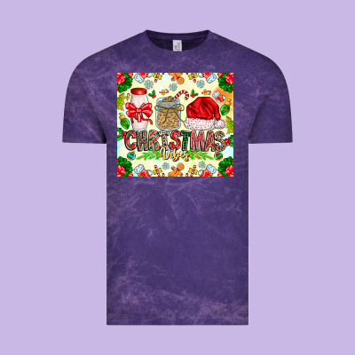 Christmas Vibes Vintage Tee Designed By Cowhidedigitalart