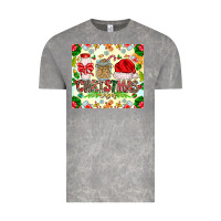 Cloud Rock Christmas Vibes Vintage Tee - CowhideDigitalArt