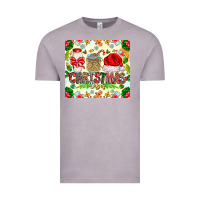 Vintage Zinc Christmas Vibes Vintage Tee - CowhideDigitalArt
