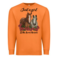 Carrot just a girl who loves horses no background Premium Sweatshirt - RanaPortraitStore