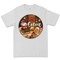 Dove Grey Hot Cocoa With Cat Premium Tee - FaDigitalArtStudio