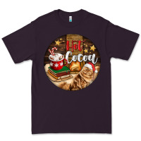 Plum Hot Cocoa With Cat Premium Tee - FaDigitalArtStudio