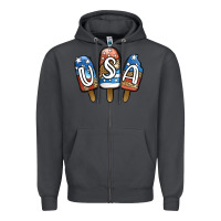 Smoke USA Patriotic Leopard Popsicles Zipper Hoodie - Jasminsmagicworld