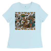 Baby Blue easter Ladies Tee - CowhideDigitalArt