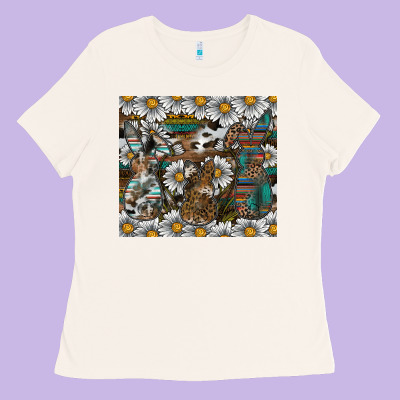 Easter Ladies Tee Designed By Cowhidedigitalart