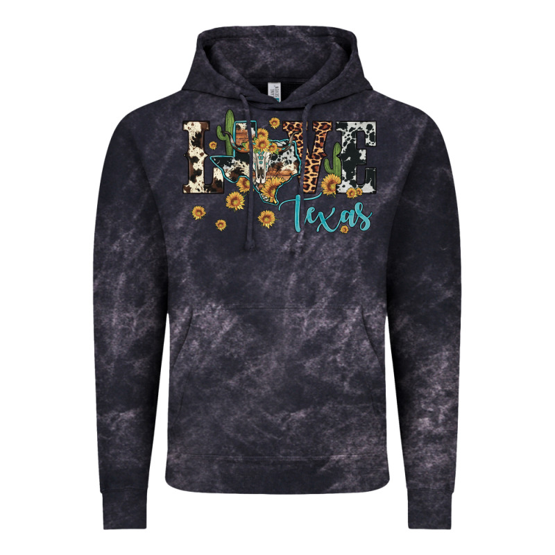 Love Texas Map Sunflower Cactus Cowhide Leopard Vintage Hoodie by Artiststas | Teevron