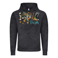 Vintage Black love texas map sunflower cactus cowhide leopard Vintage Hoodie - Artiststas