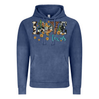 Vintage Denim love texas map sunflower cactus cowhide leopard Vintage Hoodie - Artiststas