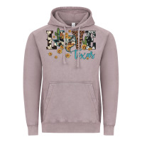 Vintage Zinc love texas map sunflower cactus cowhide leopard Vintage Hoodie - Artiststas