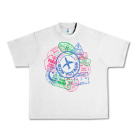 Lunar Rock bon voyage travel stamp t shirt Urban Heavy Tee - linhVisuals