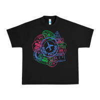 Black bon voyage travel stamp t shirt Urban Heavy Tee - linhVisuals