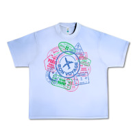 Grape Ice bon voyage travel stamp t shirt Urban Heavy Tee - linhVisuals