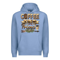 Colony Blue coffee is my best friend Premium Hoodie - BarkalooDesign