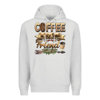 Dove Grey coffee is my best friend Premium Hoodie - BarkalooDesign
