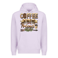 Lilac coffee is my best friend Premium Hoodie - BarkalooDesign