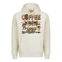 Oatmeal Heather coffee is my best friend Premium Hoodie - BarkalooDesign