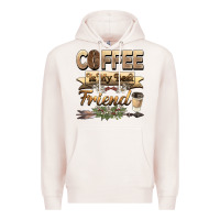 Pale Pink coffee is my best friend Premium Hoodie - BarkalooDesign