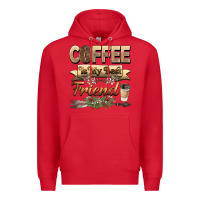 Red coffee is my best friend Premium Hoodie - BarkalooDesign