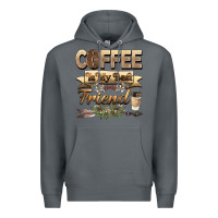 Rock coffee is my best friend Premium Hoodie - BarkalooDesign