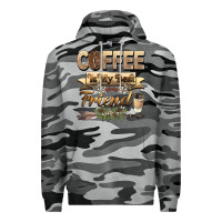 Slate Camo coffee is my best friend Premium Hoodie - BarkalooDesign