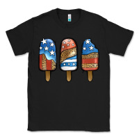 Black Patriotic Leopard Popsicles Classic Tee - Jasminsmagicworld