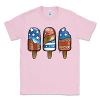 Bubblegum Pink Patriotic Leopard Popsicles Classic Tee - Jasminsmagicworld